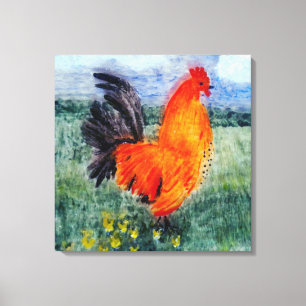 País de arte de pollo de gallo