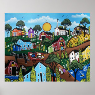 PAÍS DE ARTE FOLÓGICO QUE VIVE LORI EVERETT Poster