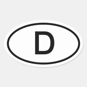 País de Deutschland de etiqueta del óvalo del