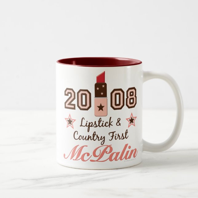 País del lápiz labial primera 2008 tazas de (Derecha)