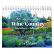 País del Vino, Condado de Sonoma, Calendario de Ca