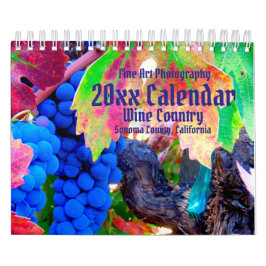 País del Vino, Condado de Sonoma, Calendario de Ca