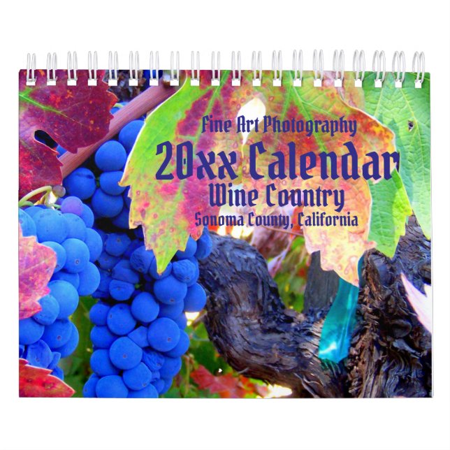 País del Vino, Condado de Sonoma, Calendario de Ca (Tapa)
