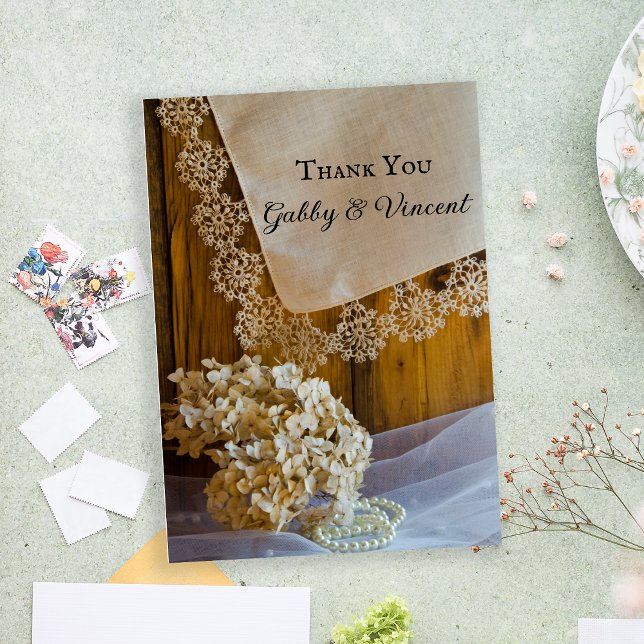 País Flores de encaje Barn Boda Gracias Notas (Subido por el creador)