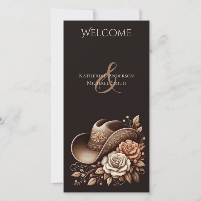 País Gorra de Vaquera Occidental con Flores (Anverso)