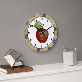 País manzana de mi reloj de pared de ojos