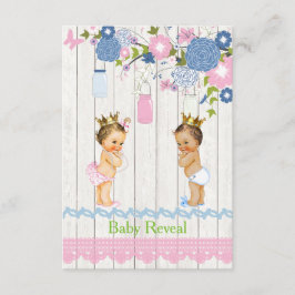 País Mason Jar Baby Revelar Invitación