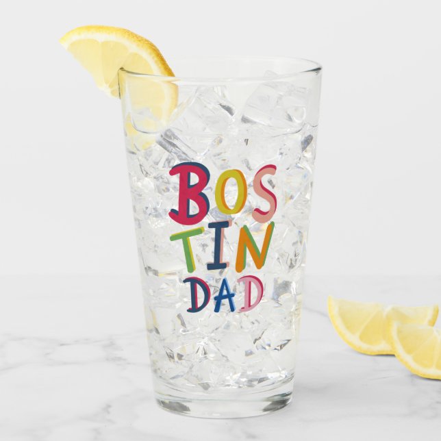 País negro de Bostin Dad personalizado (Anverso (hielo))