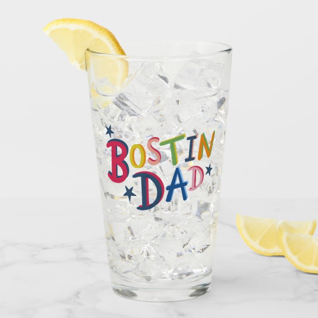 País negro de Bostin Dad personalizado (Anverso (hielo))