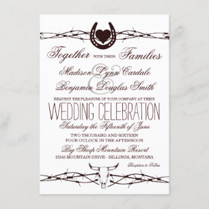 País Occidente Invitaciones a la Boda por Cable