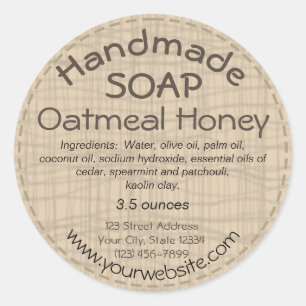 País redondo del pegatina de la etiqueta hecha a