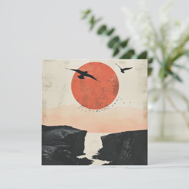 Paisaje abstracto de Boho (12) (Anverso de pie)