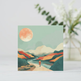 Paisaje abstracto de Boho (14)