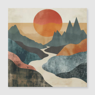 Paisaje abstracto de Boho (5)