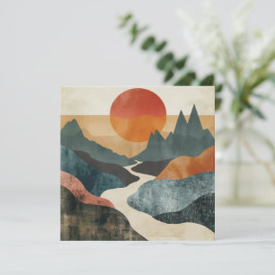 Paisaje abstracto de Boho (5)