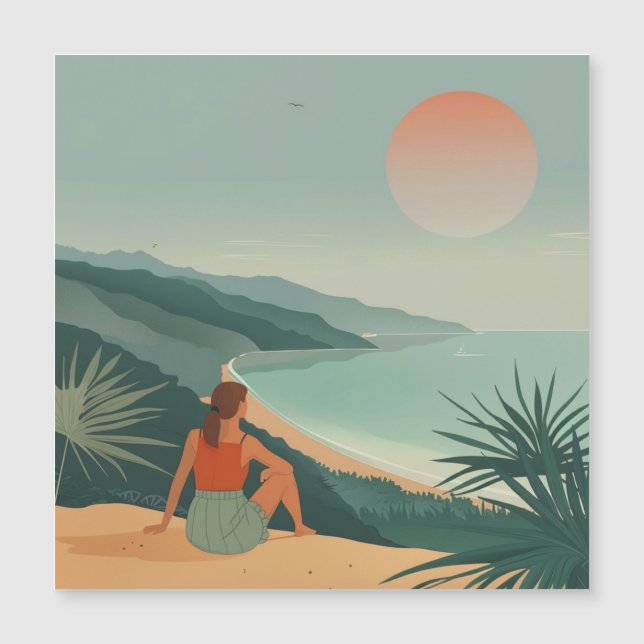 Paisaje abstracto de Boho (9) (Anverso)