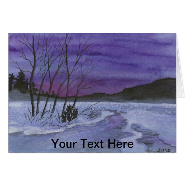 Paisaje acuarela (Anverso (Horizontal))