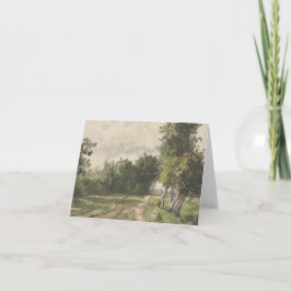 Paisaje acuarela del sendero - Troyón constante