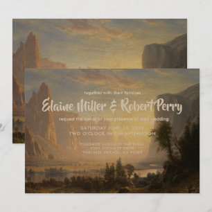 Paisaje acuático Invitación a la boda yosemita