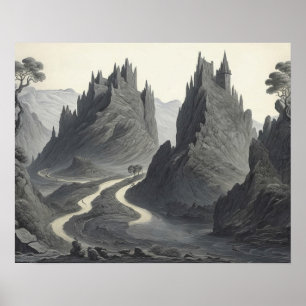 Paisaje artístico medieval Pintura de arte digital