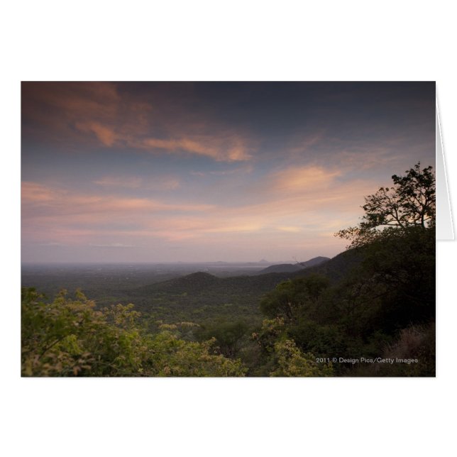 Paisaje Bajo Un Atardecer (Anverso (Horizontal))