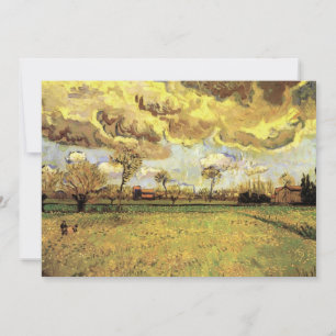 Paisaje bajo un cielo tormentoso de Vincent van Go