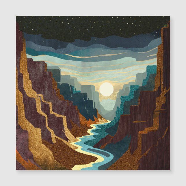 Paisaje Canyon Sunset (Anverso)