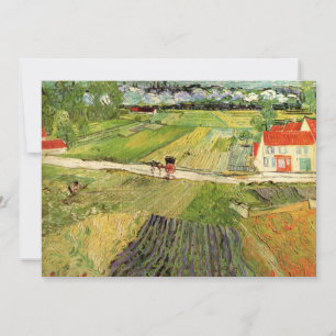 Paisaje, Carruaje y Tren de Vincent van Gogh