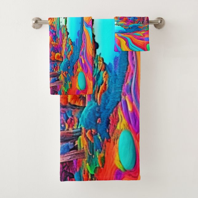 Paisaje colorido de fantasía (In situ)