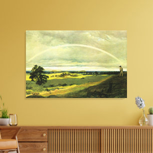 Paisaje con arcoíris, obra de arte famosa,