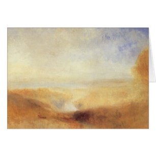 Paisaje con bahía de un río distante de Joseph Tur