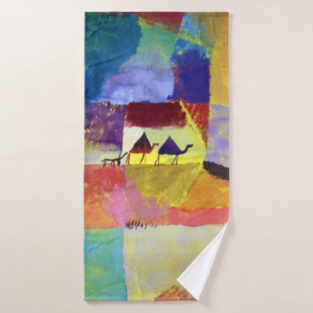 Paisaje con camellos, Paul Klee (Toalla de baño)