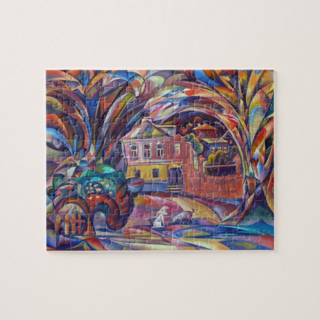 Paisaje con el regalo difícil del rompecabezas del (Horizontal)