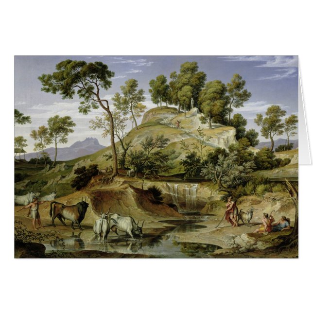 Paisaje con los pastores y las vacas (Anverso (Horizontal))
