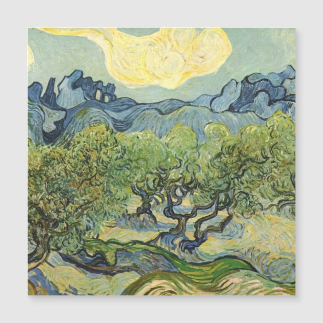 Paisaje con olivo Vincent Willem van Gogh   (Anverso)