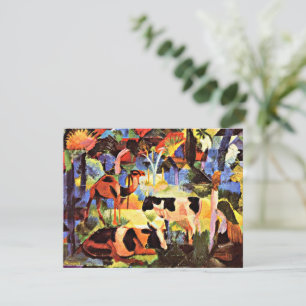 Paisaje con vacas y un camello,