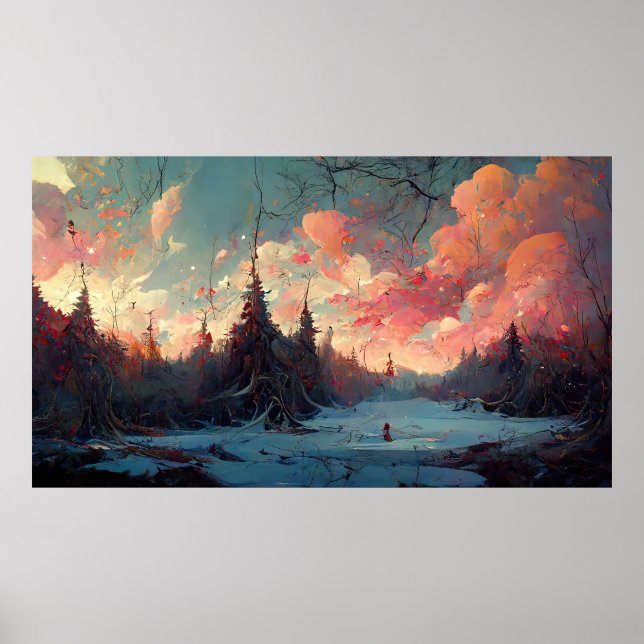 Paisaje de arte creativo (Frente)