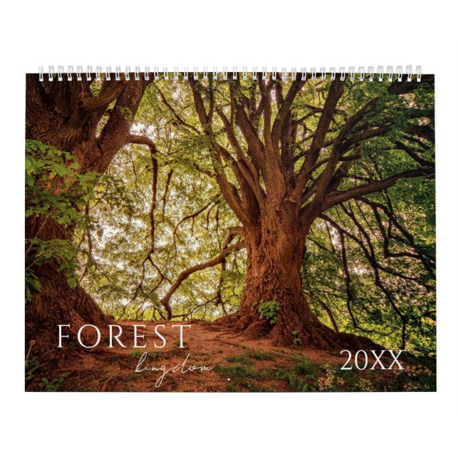 Paisaje de Bosques Forestales Calendario de cuatro (Tapa)