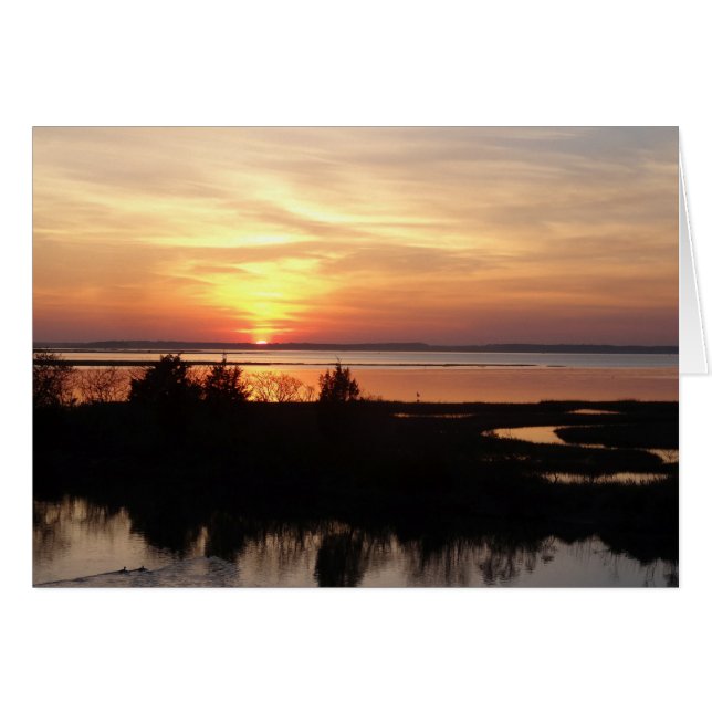 Paisaje de Chincoteague Sunset II Virginia (Anverso (Horizontal))