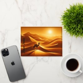 Paisaje de decoración del desierto de camello seco