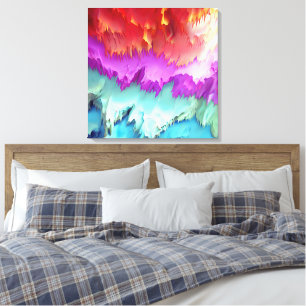 "Paisaje de ensueño en capas" Arte abstracto color