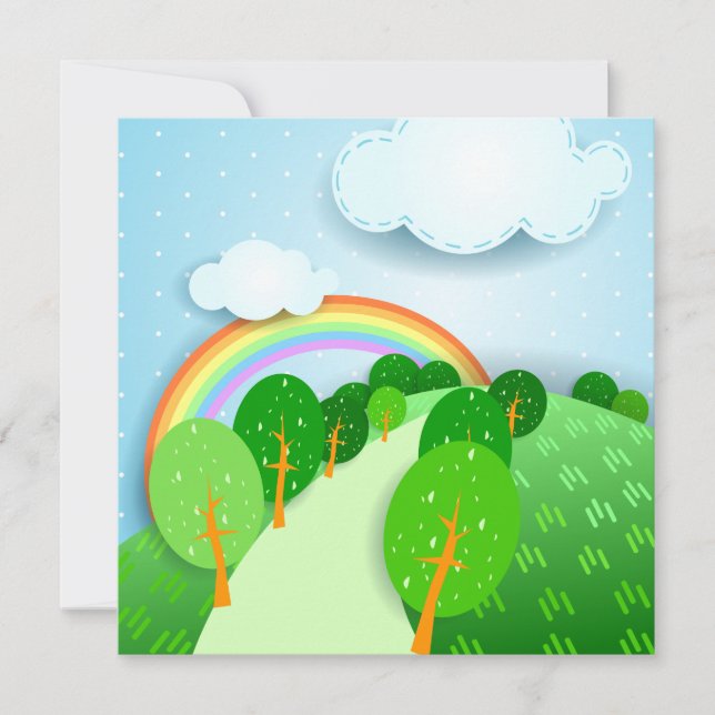 Paisaje de fantasía, invitación (Anverso)