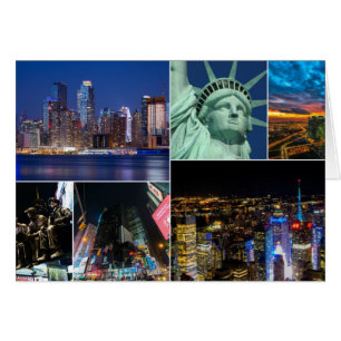Paisaje de fotografía de collage de New York City