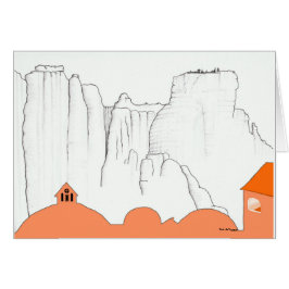 Paisaje de Grecia. Meteora Monastary de Kalambaka