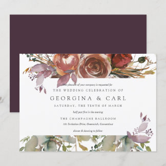 Paisaje de invitación a la boda de maritero y ciru