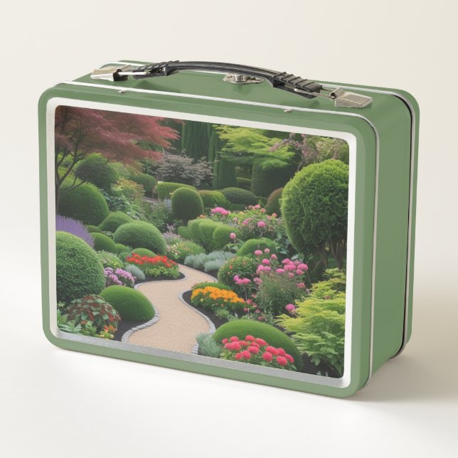 paisaje de jardín floral (Reverso)