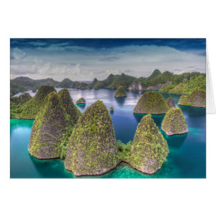 paisaje de la isla Wayag, Indonesia