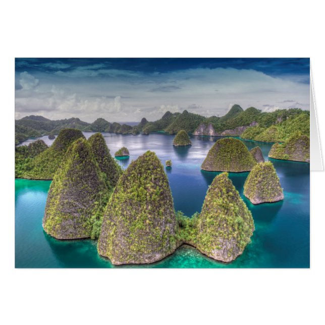paisaje de la isla Wayag, Indonesia (Anverso (Horizontal))