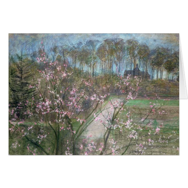 Paisaje de la primavera (Anverso (Horizontal))