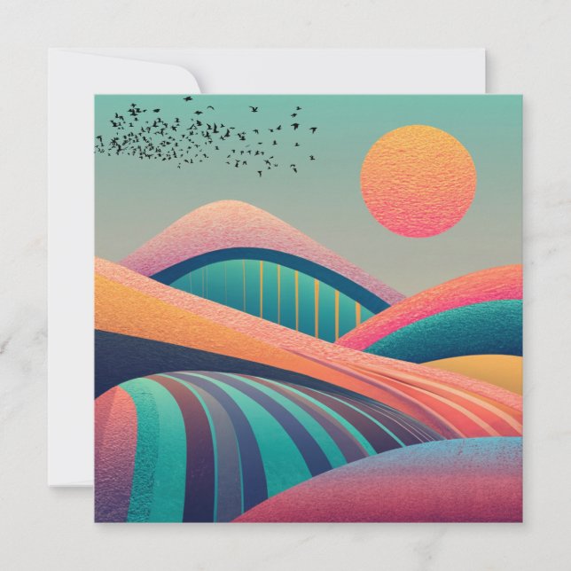 Paisaje de las colinas de Kaleidoscope (Anverso)